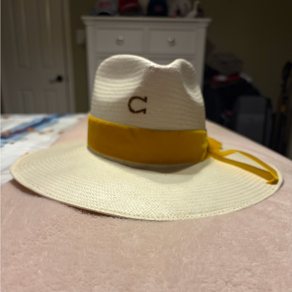 Charlie 1 Horse Cream and Yellow Sun Hat